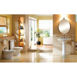 Раковина Ceramalux Luxe Classic 75 см с пьедесталом