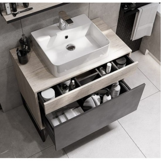 Раковина Акватон Geometry 45 см белая WQ8A37000000004 Staron