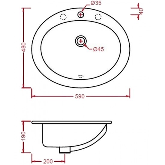 Раковина, цвет белый, ArtCeram Eolo ELL001 01 00