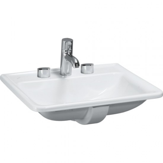 Раковина Laufen Pro 56 см с 3 отверстиями для смесителя 8.1396.1.000.108.1 Staron