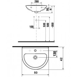 Раковина Jika Mio 8107110001041