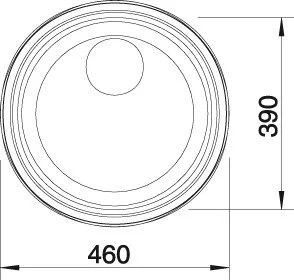 Мойка для кухни Blanco Rondosol 46 см круглая 513306