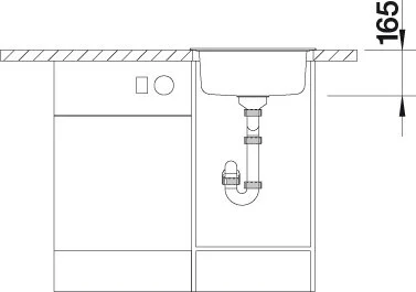 Мойка для кухни Blanco Rondosol 46 см круглая 513306