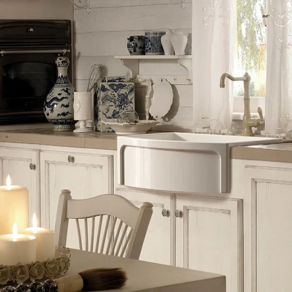 Мойка для кухни Kerasan Hannah 60 см белая 544001