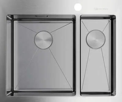 Мойка для кухни Omoikiri Akisame 60-2-IN-L 60 см нержавеющая сталь 4993775