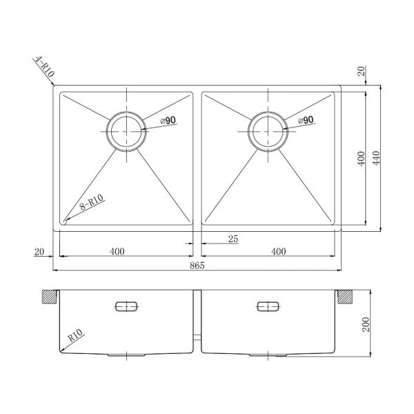 Мойка для кухни Lemark Proran 90 см светлое золото 9938138