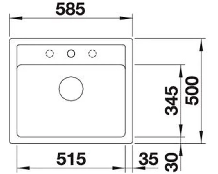 Мойка для кухни Blanco Legra 60 см белая 523334