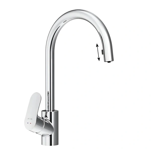 Смеситель для кухни AM.PM Like с вытяжным изливом хром F8012000