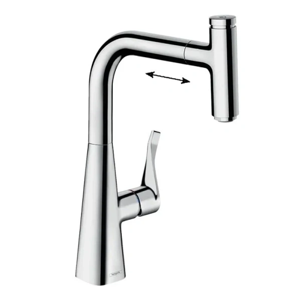Смеситель для кухни Hansgrohe Metris Select хром 73802000
