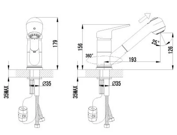 Смеситель для кухни Lemark Luna LM4150C