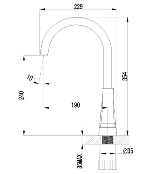 Смеситель для кухни Lemark Unit LM4555C