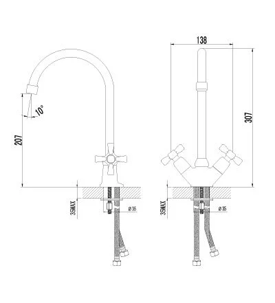 Смеситель для кухни Lemark Benefit LM2505C