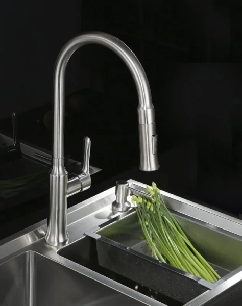 Смеситель для кухни BelBagno Nova двухрежимный BB-LAM38-IN Staron