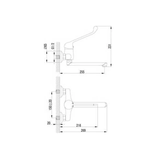 Смеситель для кухни Lemark Project LM4611C