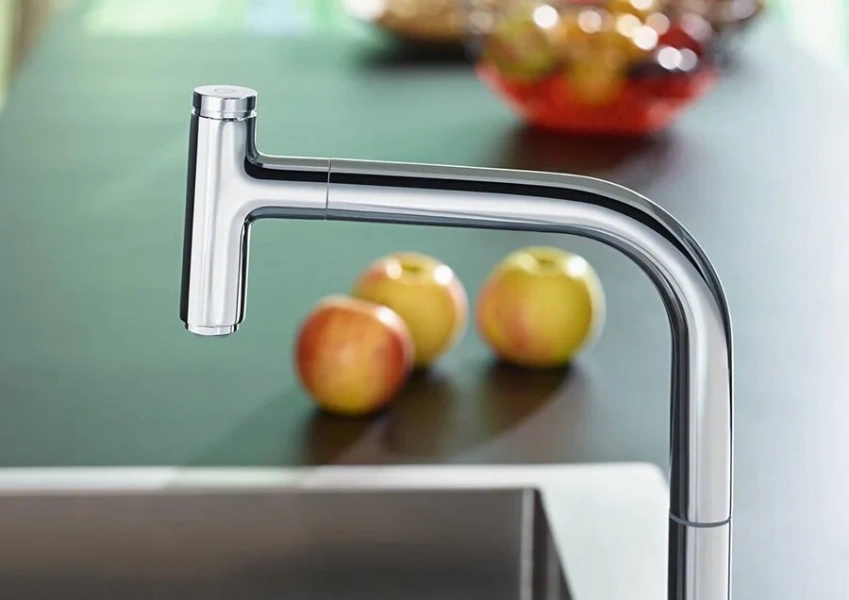 Смеситель для кухни Hansgrohe Metris Select M71 73804 на 2 отверстия