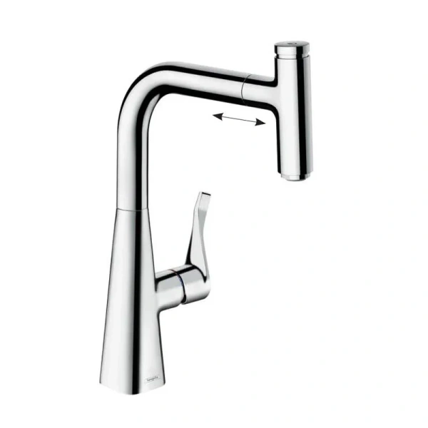 Смеситель для кухни Hansgrohe Metris Select M71 14857 с выдвижным изливом