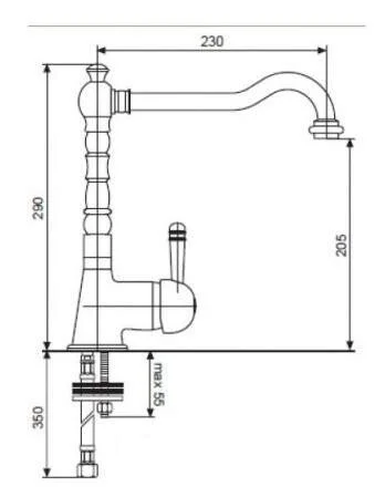 Смеситель для кухни Emmevi Laguna 40516