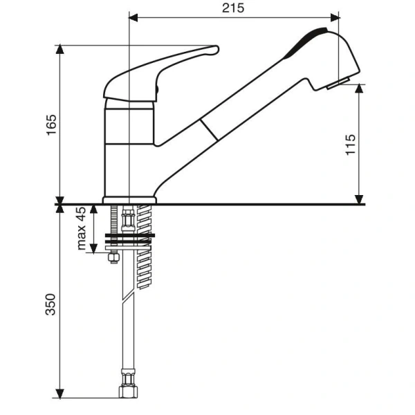 Смеситель для кухни Emmevi Ambra 9065
