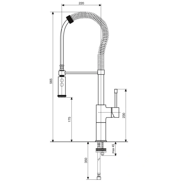 Смеситель для кухни Emmevi Eden 71110