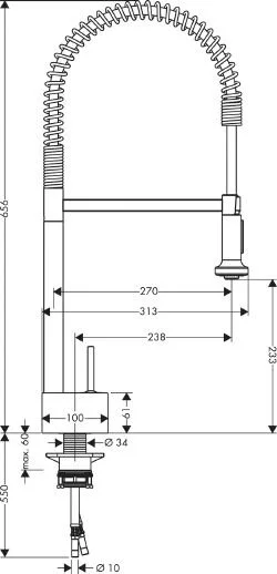 Смеситель для кухни Axor Starck 10820000
