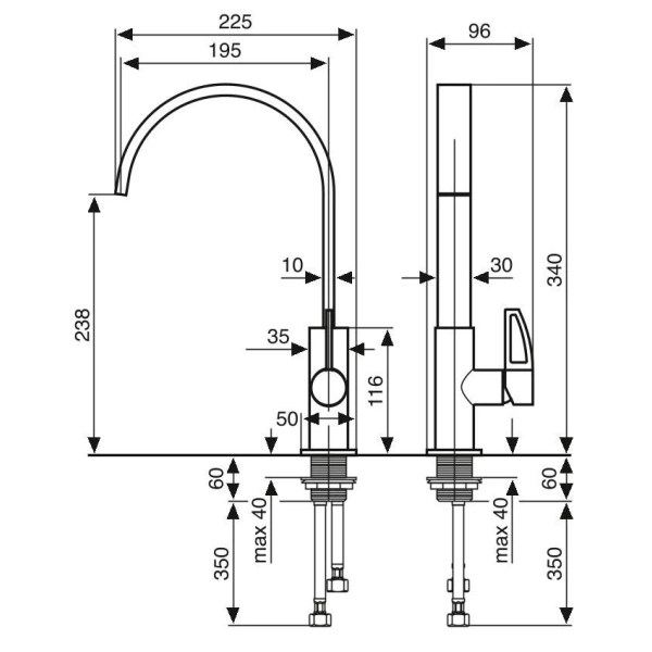Смеситель для кухни Emmevi Minu CR83007LA