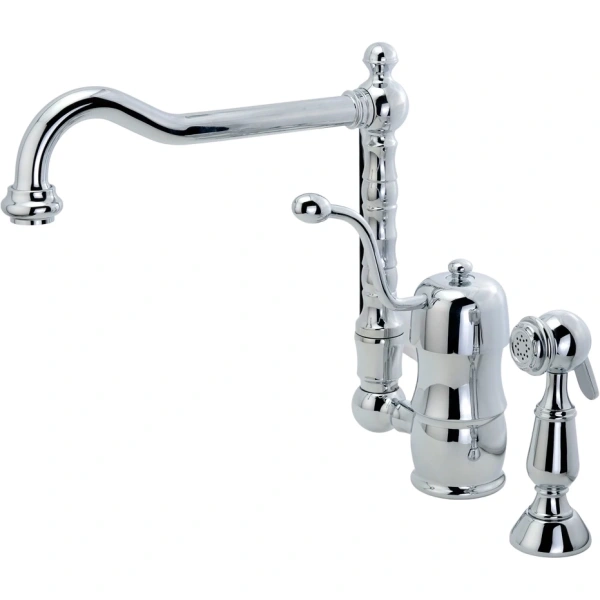 Смеситель для кухни Migliore Queen Nostalgia 18 с выдвижной лейкой Staron