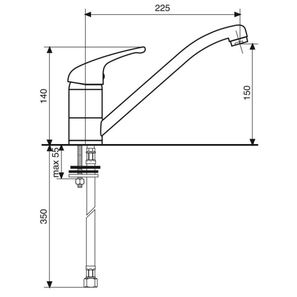 Смеситель для кухни Emmevi Winny 95007 CR95007
