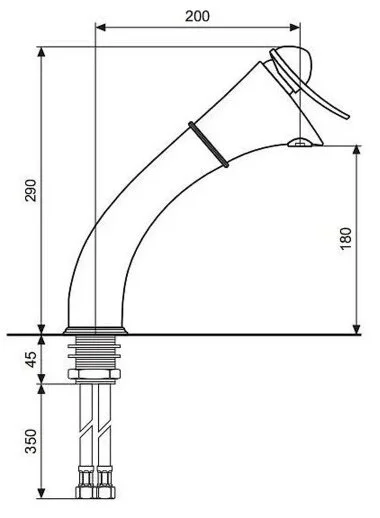 Смеситель для кухни Emmevi Cheope 5007