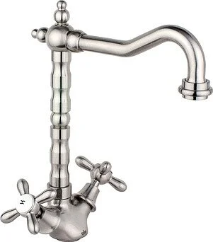 Смеситель для кухни Timo Ritz серебро 0143F silver