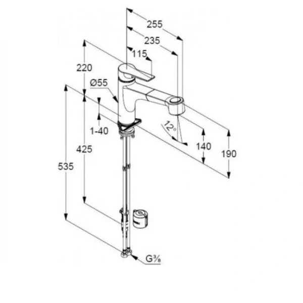 Смеситель для кухни Kludi Mix с переключателем 329450562