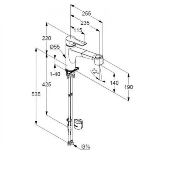 Смеситель для кухни Kludi Mix с переключателем 329450575