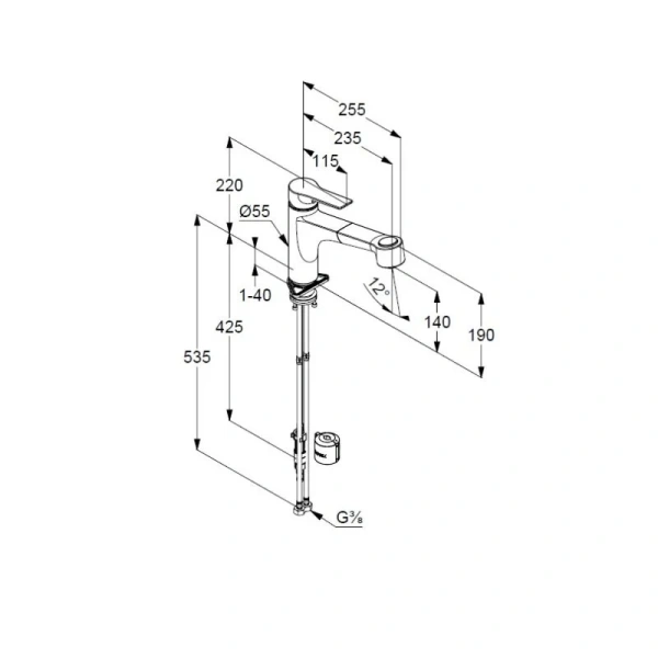Смеситель для кухни Kludi Mix для безнапорных водонагревателей 329420575