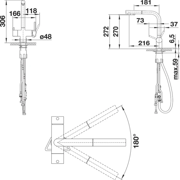 Смеситель для питьевой воды Blanco Fontas-S II черный 526158