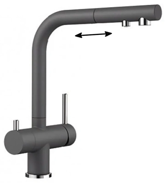 Смеситель для питьевой воды Blanco Fontas-S II темная скала 525207