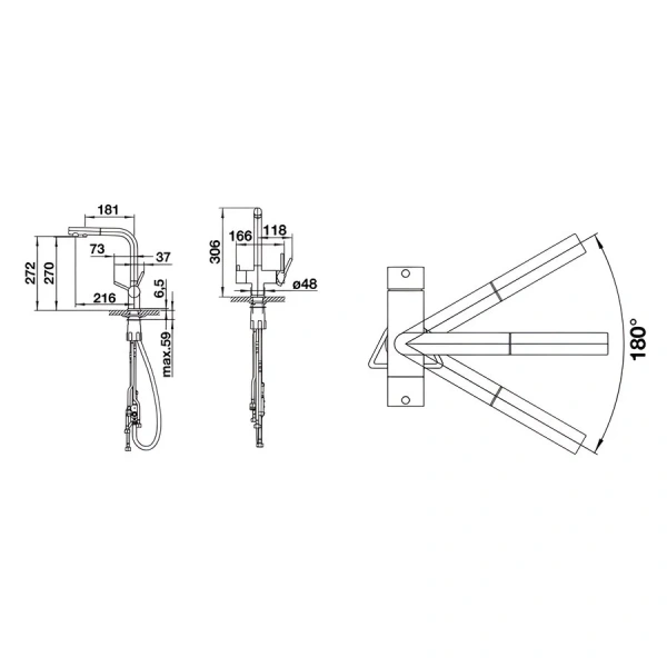 Смеситель для питьевой воды Blanco Fontas-S II антрацит 525200