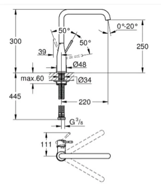 Смеситель для кухни Grohe Essence New 30269