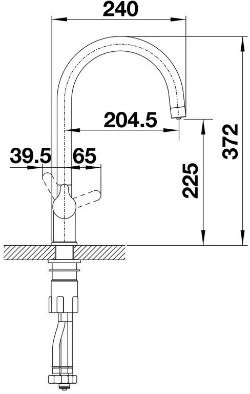 Смеситель для питьевой воды Blanco Trima серый беж 526270