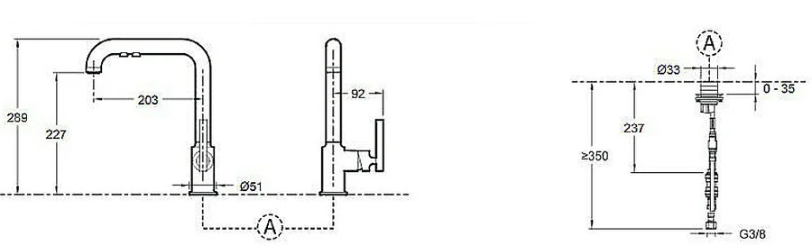 Смеситель для кухни Jacob Delafon Purist однорычажный 7505D-CP