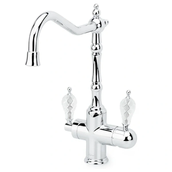 Смеситель для питьевой воды Boheme Kitchen хром ручка хрусталь 113-CRST