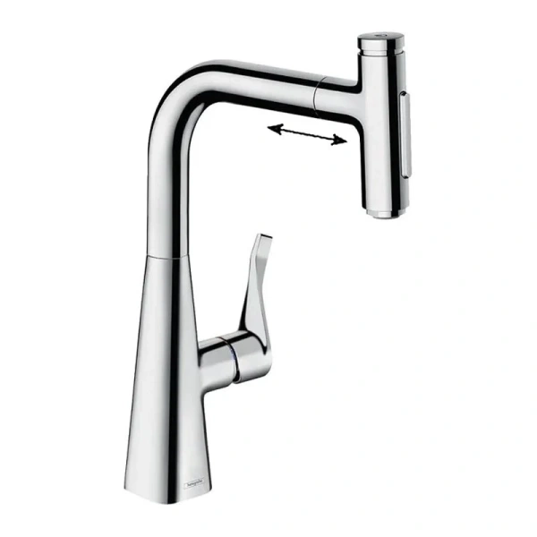 Смеситель для кухни Hansgrohe Metris Select M71 хром 73822000