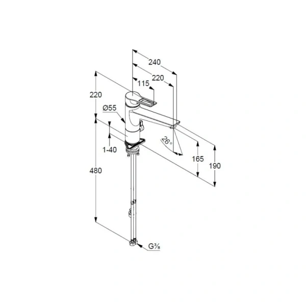 Смеситель для кухни Kludi Mix с переключателем 329060562