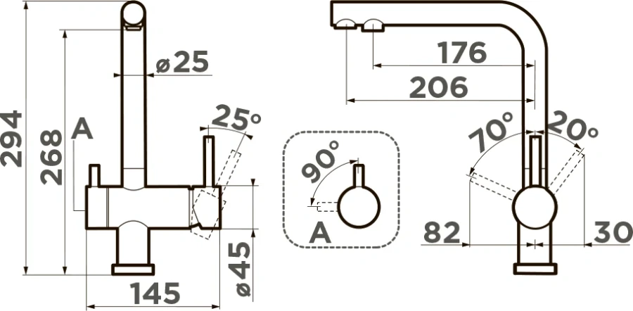 Смеситель для питьевой воды Omoikiri Nagano RG-LG светлое золото/royal green 4994432