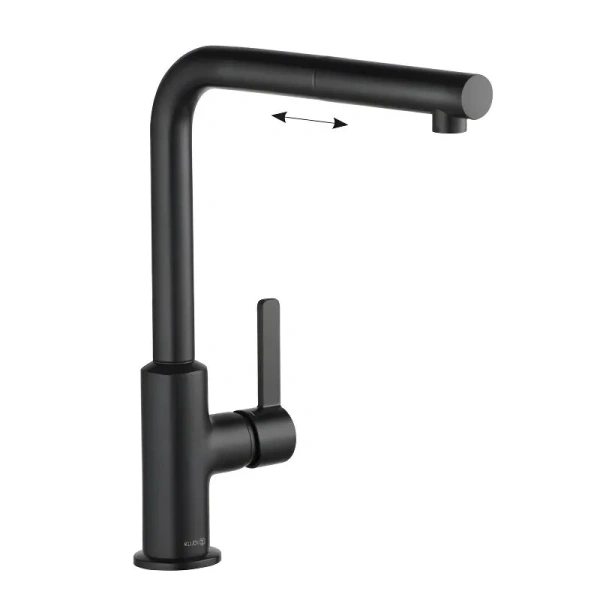 Смеситель для кухни Kludi L-ine черный матовый 408513975