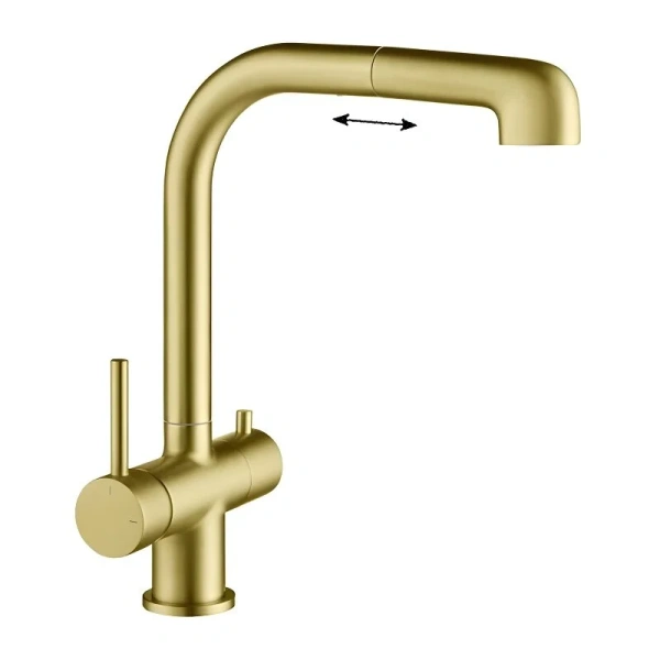 Смеситель для питьевой воды Timo Saona золото матовое 2346/17FL