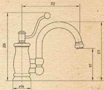 Смеситель для кухни Migliore Vivaldi 18 с ручной лейкой