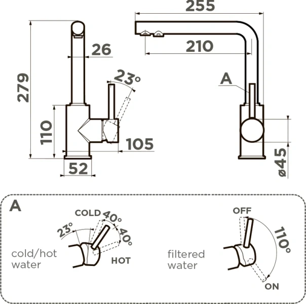 Смеситель для кухни Omoikiri Nakagawa 2 Plus-SL sicilian lemon 4994446