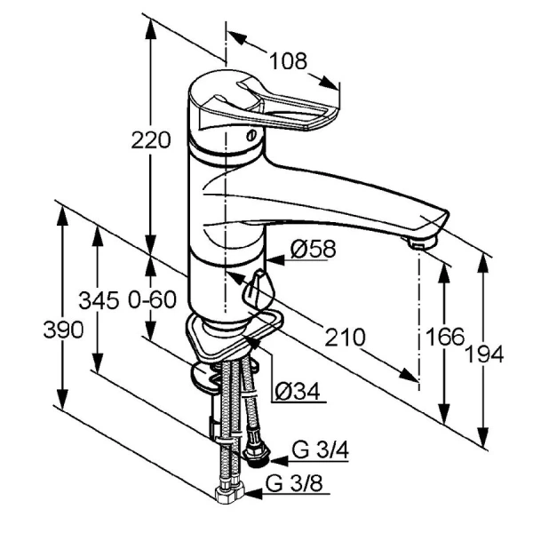 Смеситель для кухни Kludi MX 39906 с переключателем