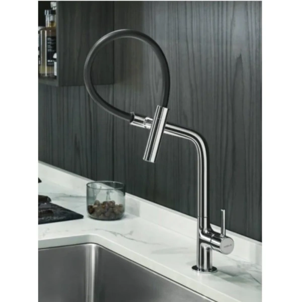 Смеситель для кухни Nobili Lamp с выдвижным изливом MP119400CR Staron