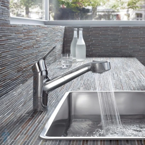 Смеситель для кухни Kludi Objekta с выдвижным изливом 325810575