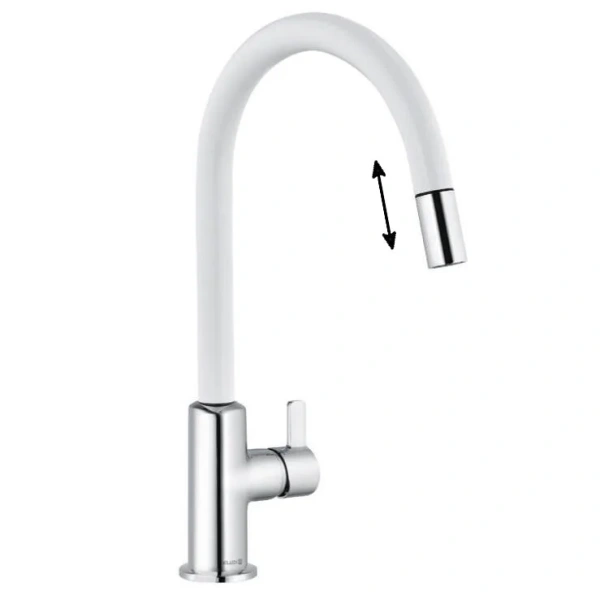 Смеситель для кухни Kludi Bingo Star белый матовый/хром 468519378